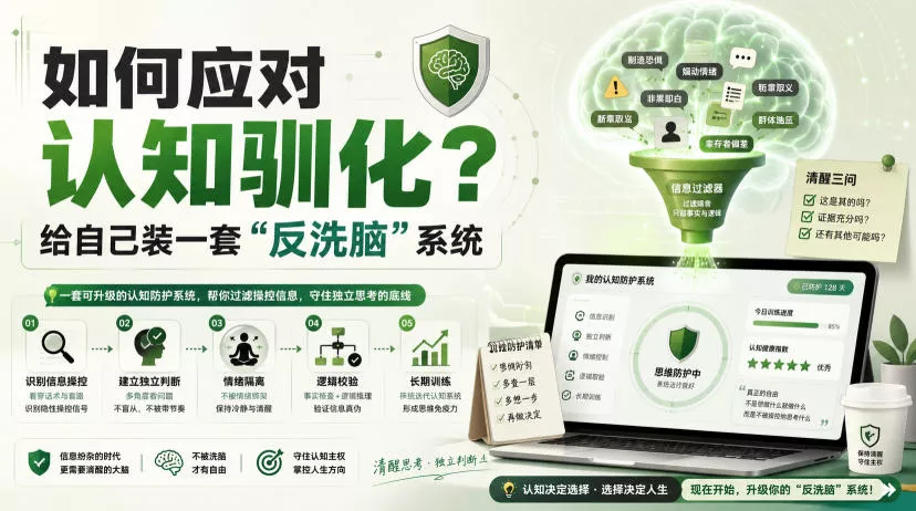 付费文章：如何应对认知驯化？给自己装一套“反洗脑”系统兼职项目|网络创业|Ai项目| 网赚项目 | 网络创业 | AI 实战 | 副业兼职找项目_兼职创业_自媒体创业_流量变现
