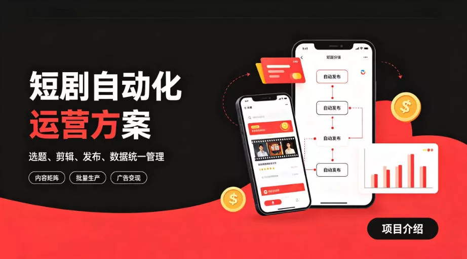 快手全自动短剧矩阵项目｜自动化分发，流量持续变现【揭秘】兼职项目|网络创业|Ai项目| 网赚项目 | 网络创业 | AI 实战 | 副业兼职找项目_兼职创业_自媒体创业_流量变现