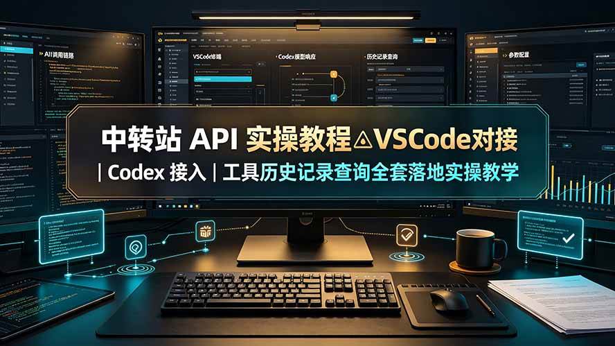 (19520期)中转站 API 实操教程△VSCode 对接|Codex 接入|工具历史记录查询全套落地实操教学兼职项目|网络创业|Ai项目| 网赚项目 | 网络创业 | AI 实战 | 副业兼职找项目_兼职创业_自媒体创业_流量变现