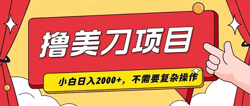 撸美刀,单日收入2000+,小白可做兼职项目|网络创业|Ai项目| 网赚项目 | 网络创业 | AI 实战 | 副业兼职找项目_兼职创业_自媒体创业_流量变现