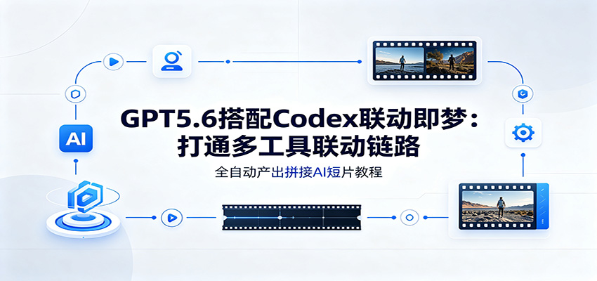 GPT5.6搭配Codex联动即梦：打通多工具联动链路，全自动产出拼接AI短片教程兼职项目|网络创业|Ai项目| 网赚项目 | 网络创业 | AI 实战 | 副业兼职找项目_兼职创业_自媒体创业_流量变现